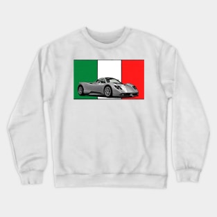 Pagani Zonda Italian Print Crewneck Sweatshirt